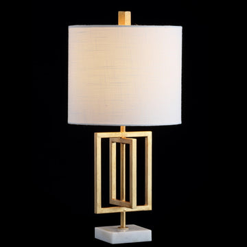 Anya 20.25" Metal/Marble LED Table Lamp - JONATHAN Y